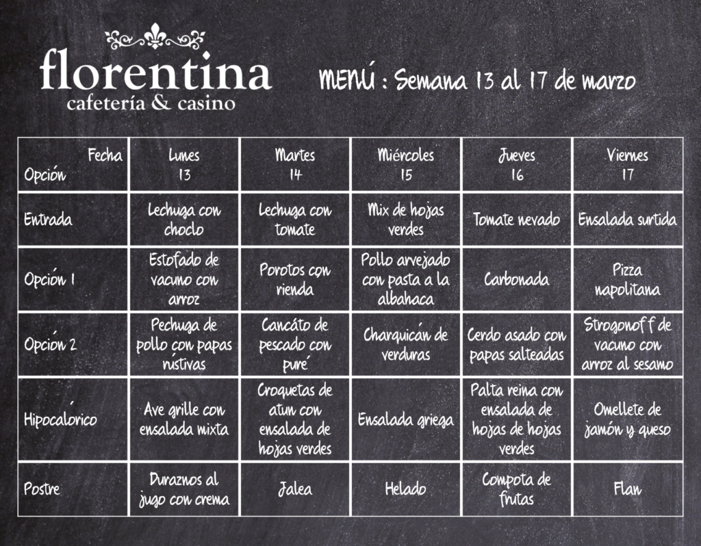 Menu 2 Colegio Particular Leonardo Da Vinci